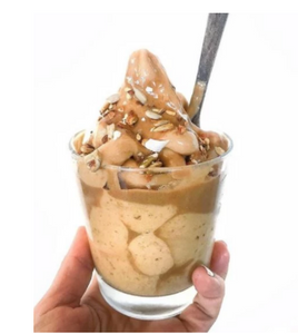 Delicious Caramel Fudge Sundae Nice Cream