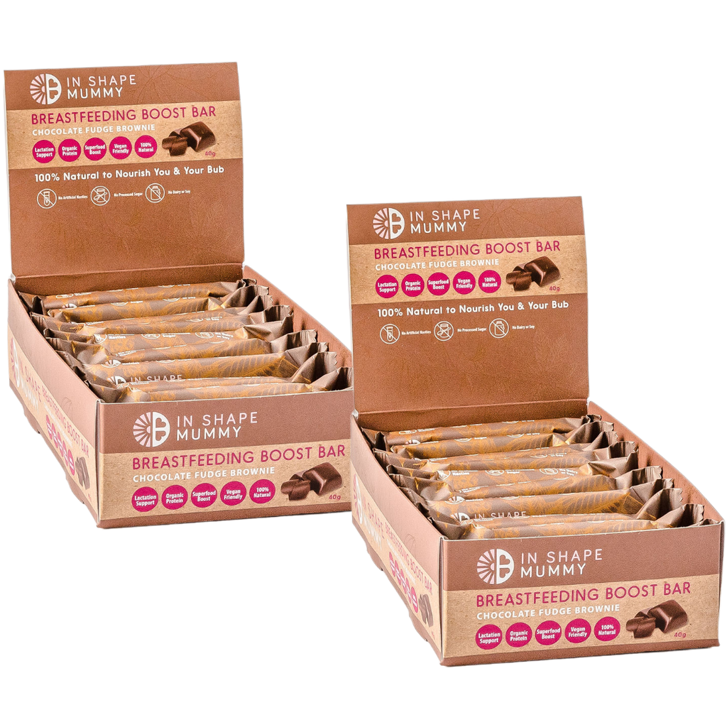 2 x boxes of Chocolate Brownie Breastfeeding Boost Bars