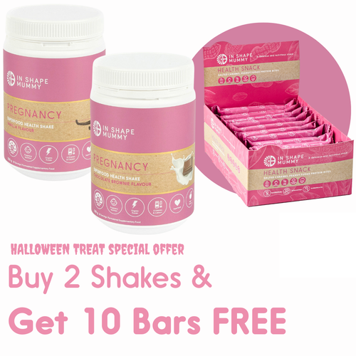 2 Pregnancy Shakes + 10 Free Bars Deal